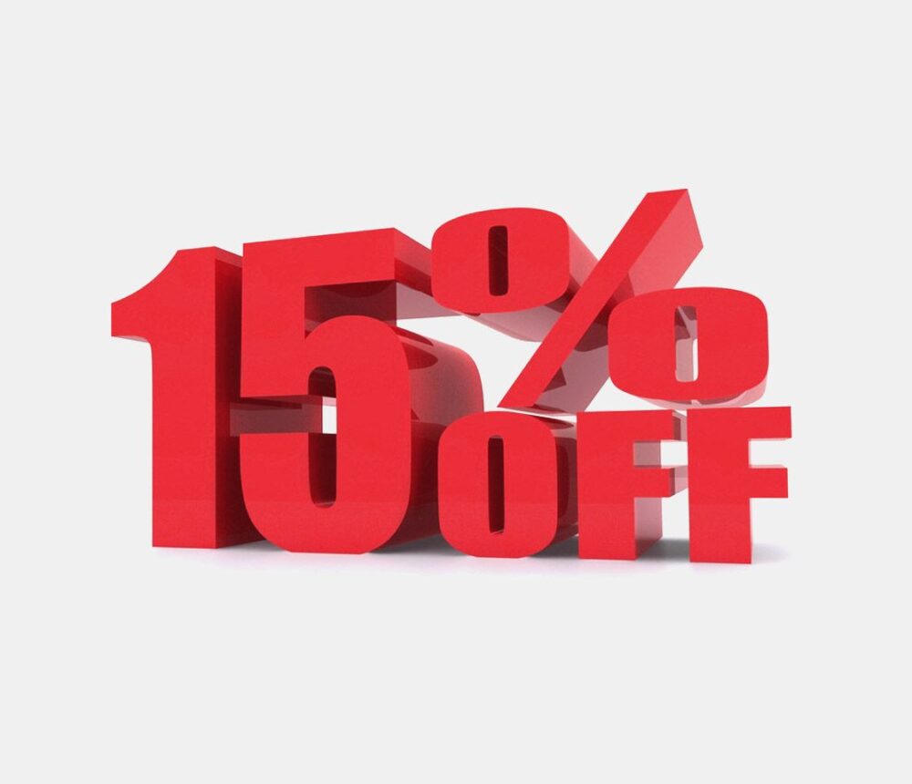 15% OFF